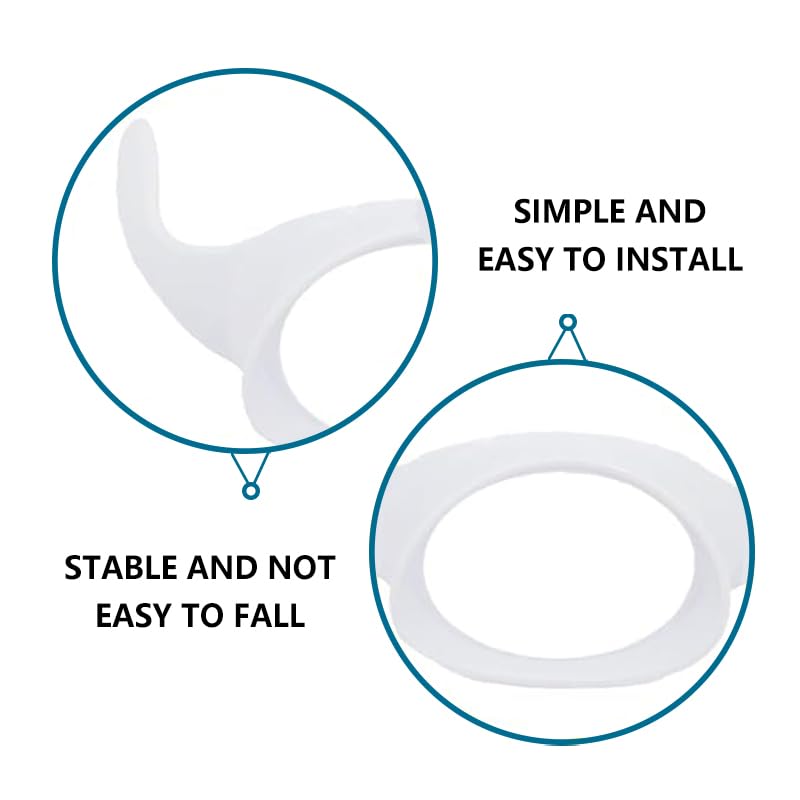 Baby Bottle Handles Compatible with Philips Avent Anti-Colic and AirFree Vent Baby Bottles, Compatible Avent Bottle Holder,4 Count (White)